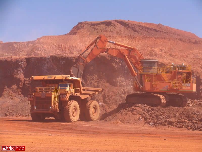 Excavation of rich red iron ore.jpg